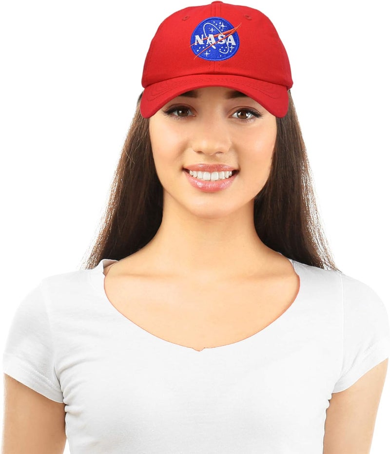 DALIX NASA Embroidered Mens Womens Cotton Dad Hat Baseball Cap Adjustable - Image 5